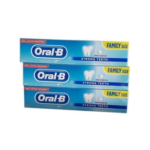 Oral B STRONG TEETH PASTE FAMILY SIZE X 3 PIECES.
