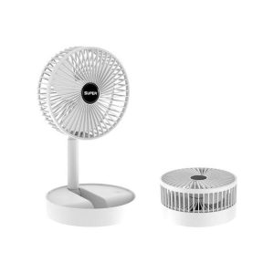 TIMBUTUS USB Rechargeable Fan - Portable, 3 Speeds, 180° Adjustable