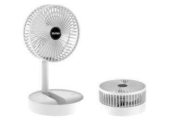 TIMBUTUS USB Rechargeable Fan – Portable, 3 Speeds, 180° Adjustable
