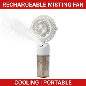 REGLUBET Portable Mini Hand Fan USB Rechargeable 3 Speed Quiet Strong