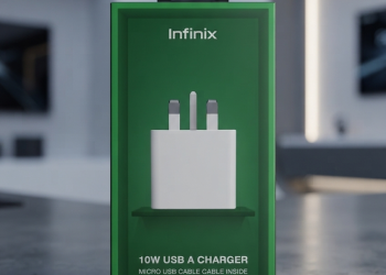 Infinix 10W USB-A Charger.