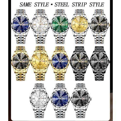 BINBOND Men's Silver Quartz Steel Band Watch - Waterproof, Glow-in-the-Dark, 50m Water Resistance - Image 6