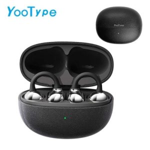 YooType Clip‑onTrue Wireless Earphones, Black Earbuds