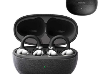 YooType Clip‑onTrue Wireless Earphones,  Black Earbuds