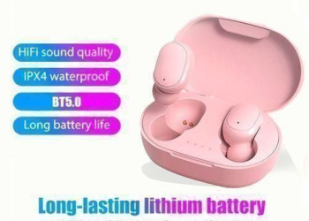 EAGEAT Wireless Earpods Bluetooth 5.0 Earphones Pink