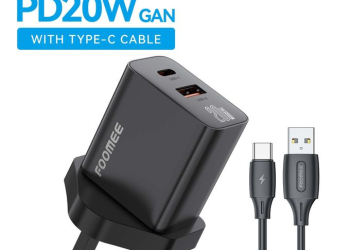 FOOMEE 20W GaN Super Fast Charger,USB-A