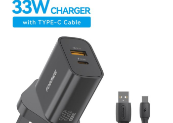 FOOMEE 33W GaN Super Fast Charger,USB-A & Type-C Dual Output