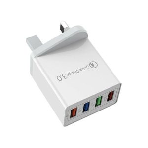 Bolizma 4-Port USB Wall Charger, QC 3.0 Fast Charger